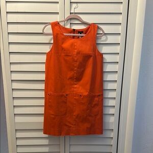 J. Crew Orange Sleeveless Dress